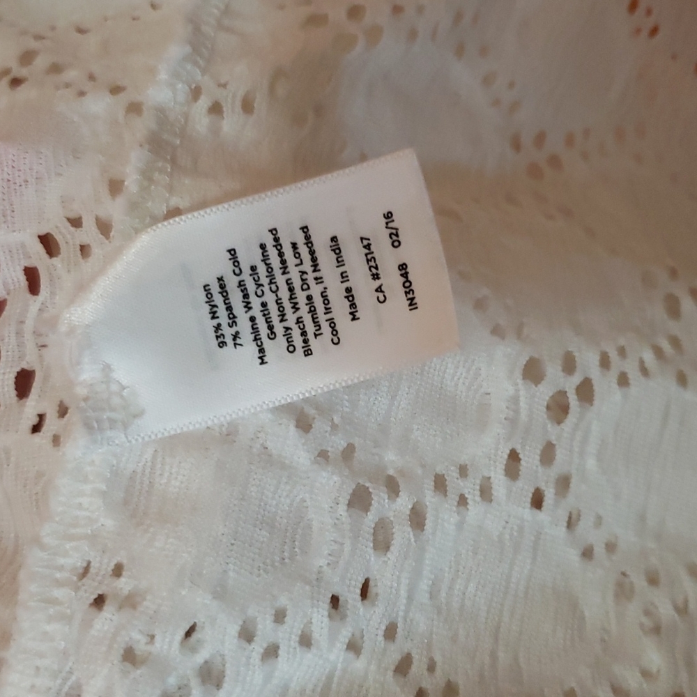 Talbots White Lace Swim Coverup - Picture 6 of 7